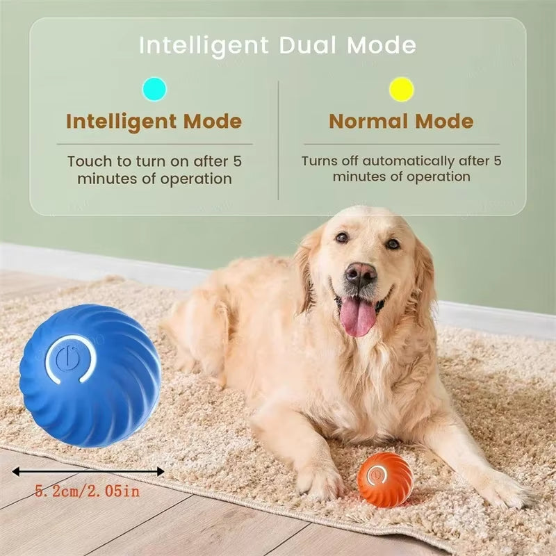 USB Automatic Dog Accessories Mobile Bounce Moving Ball for Dogs Electronic Interactive Pet Toys Pool Cats Toy Bag Supplies Home